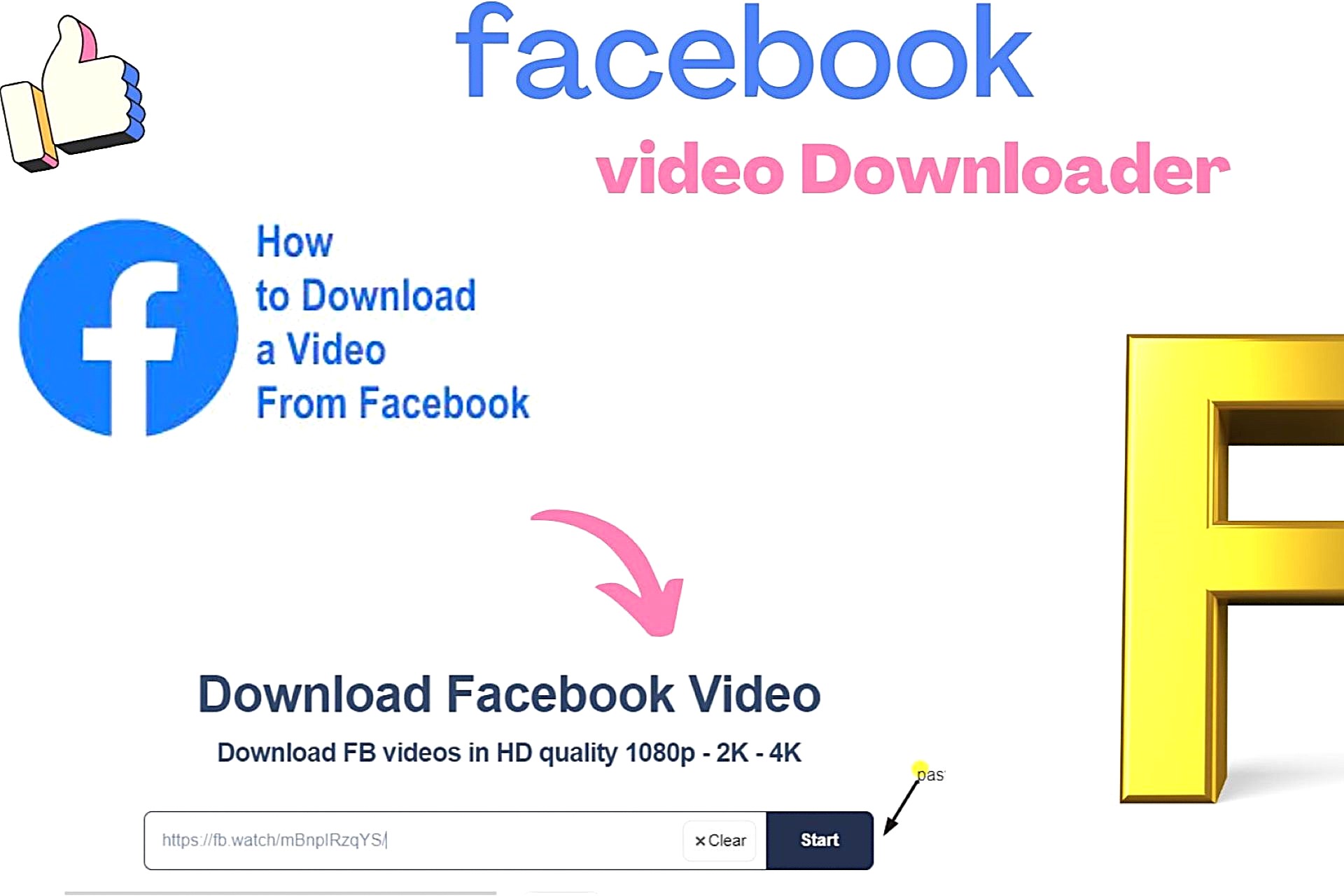 Facebook video downloader